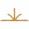 Ekena Millwork Richland Rough Sawn Timber Gable Bracket, Western Red Cedar, 84"W x 38"H x 2"D x 4"F, 11/12 Pitch GBW084X38X0204RIC00RWR - alternate 1